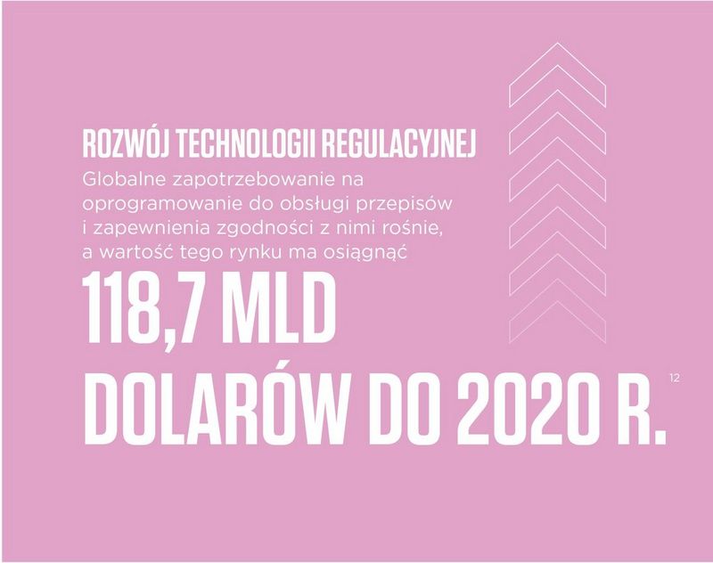 The rise of regtech global demand for regulatory, and compliance software is growing, and is expected to reach 118.7 billion dollars by 2020